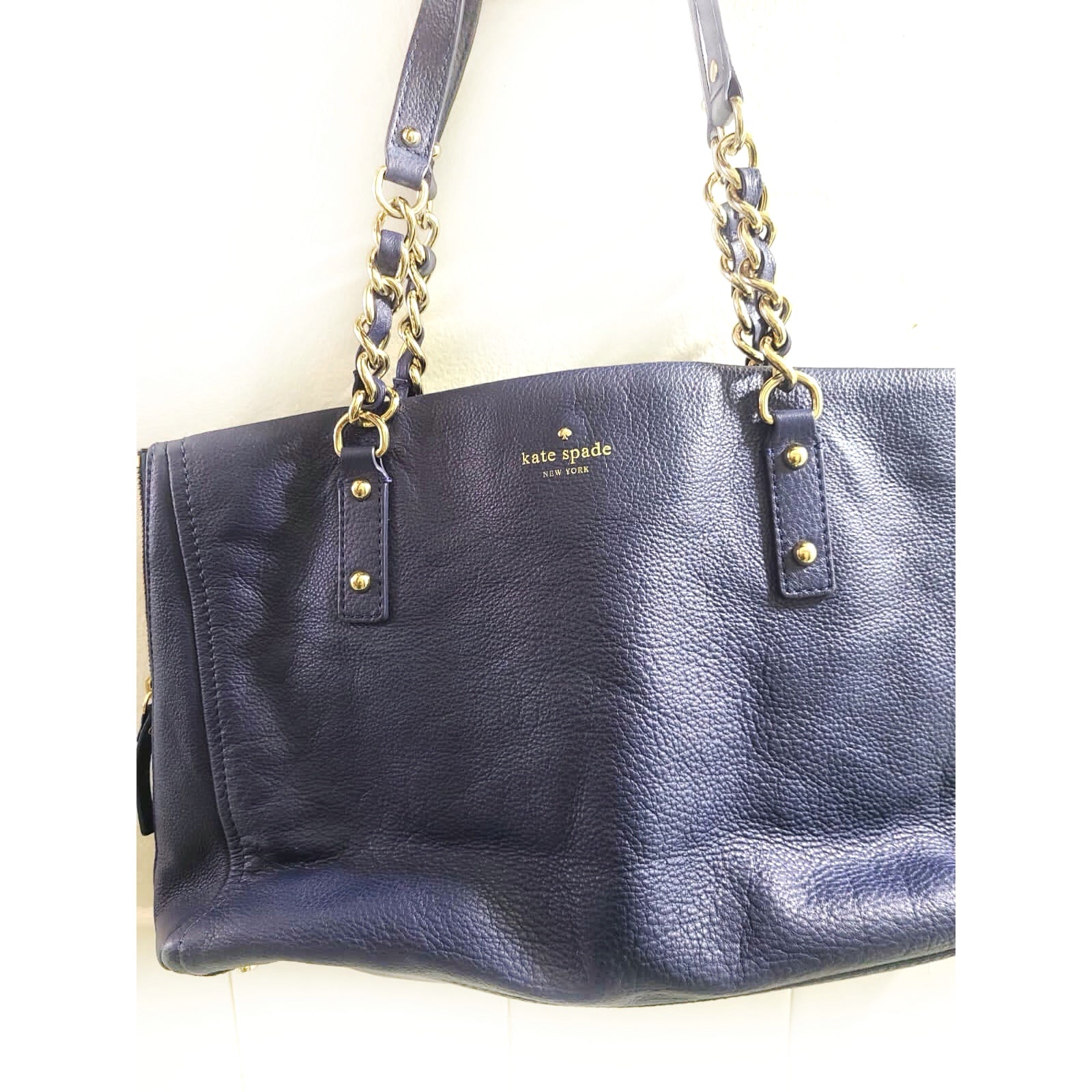 Kate Spade Navy & Gold Handbag