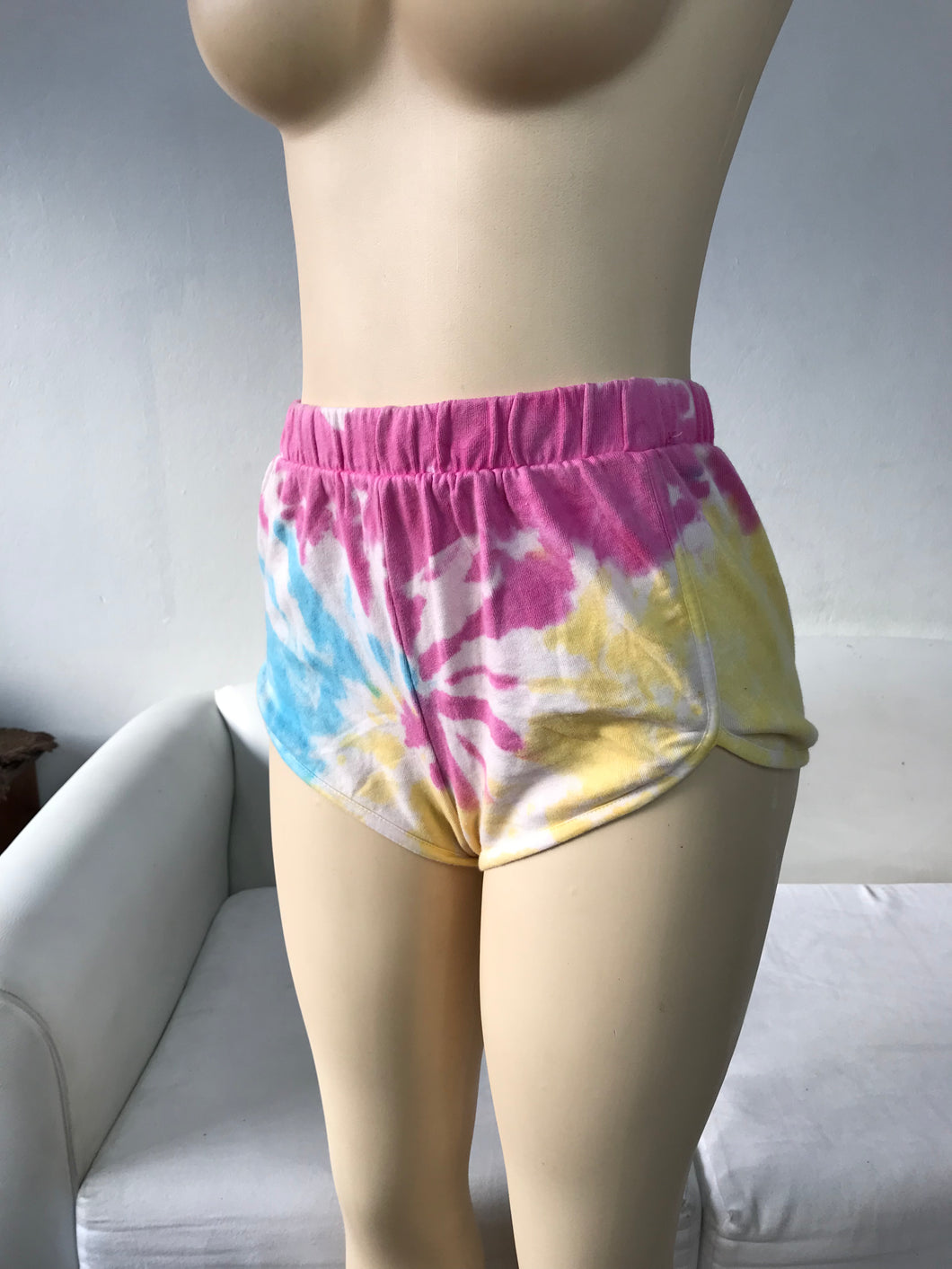New Forever 21 Pink Tie Dye Jogger Shorts - S