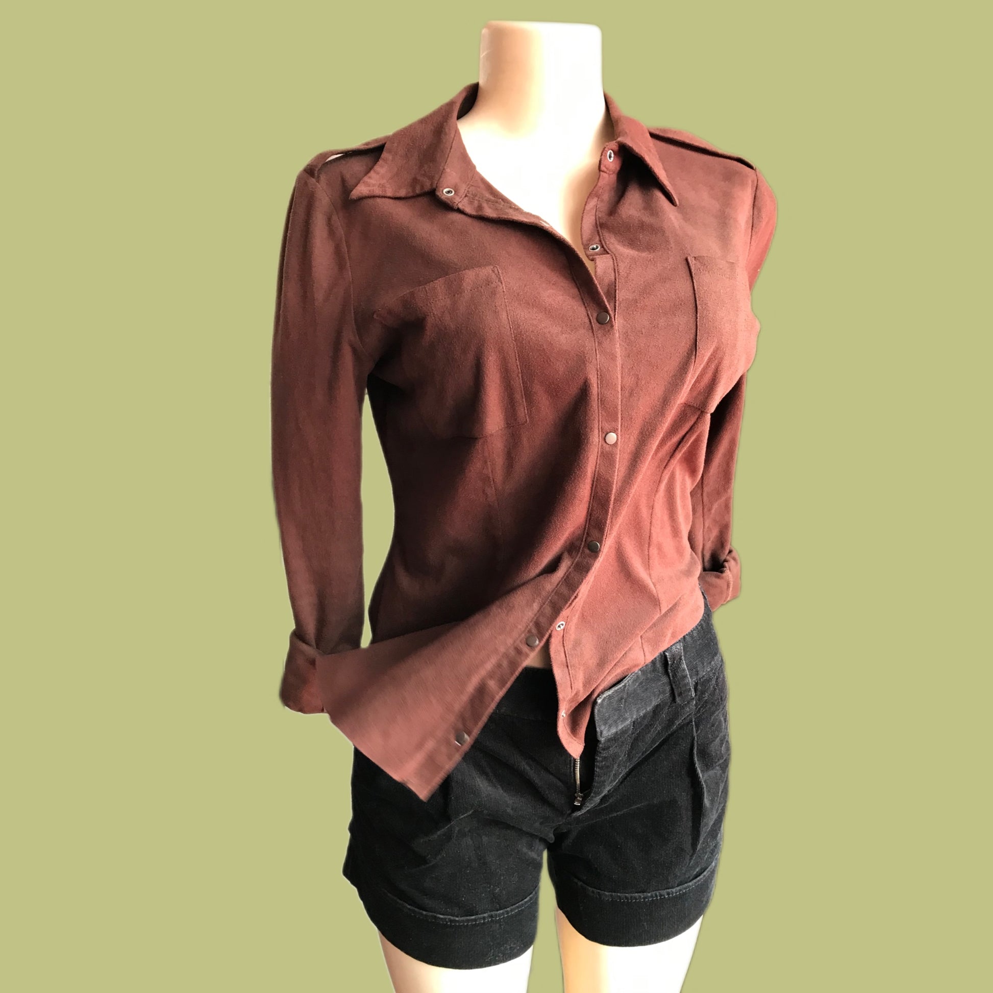 Vintage Kenneth Cole Suede finish shirt