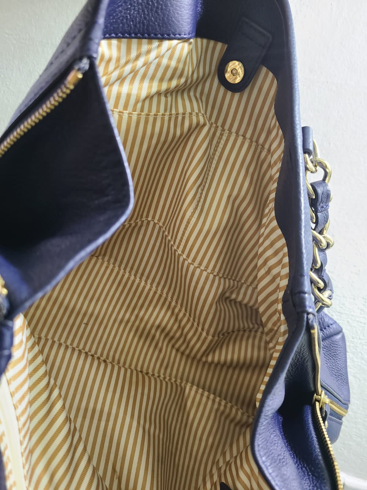 Kate Spade Navy & Gold Handbag