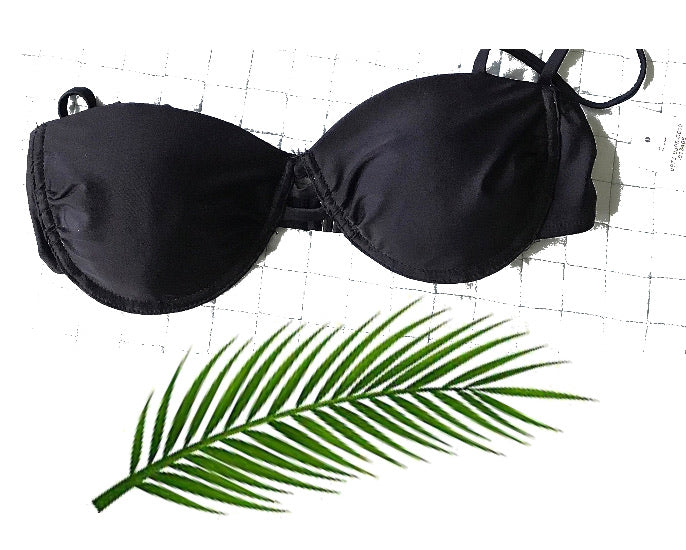 New Black Bra Style Swim Suit Bikini Top