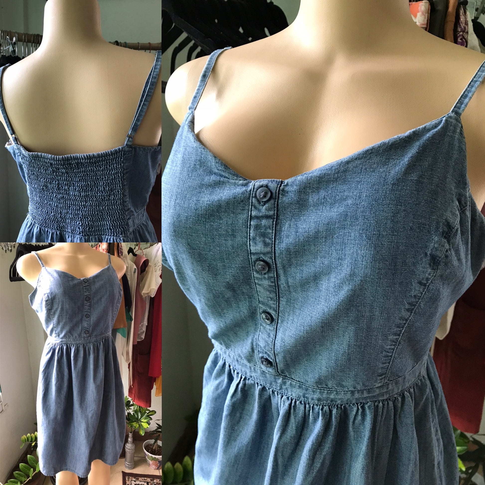 Old Navy Denim Babydoll Dress