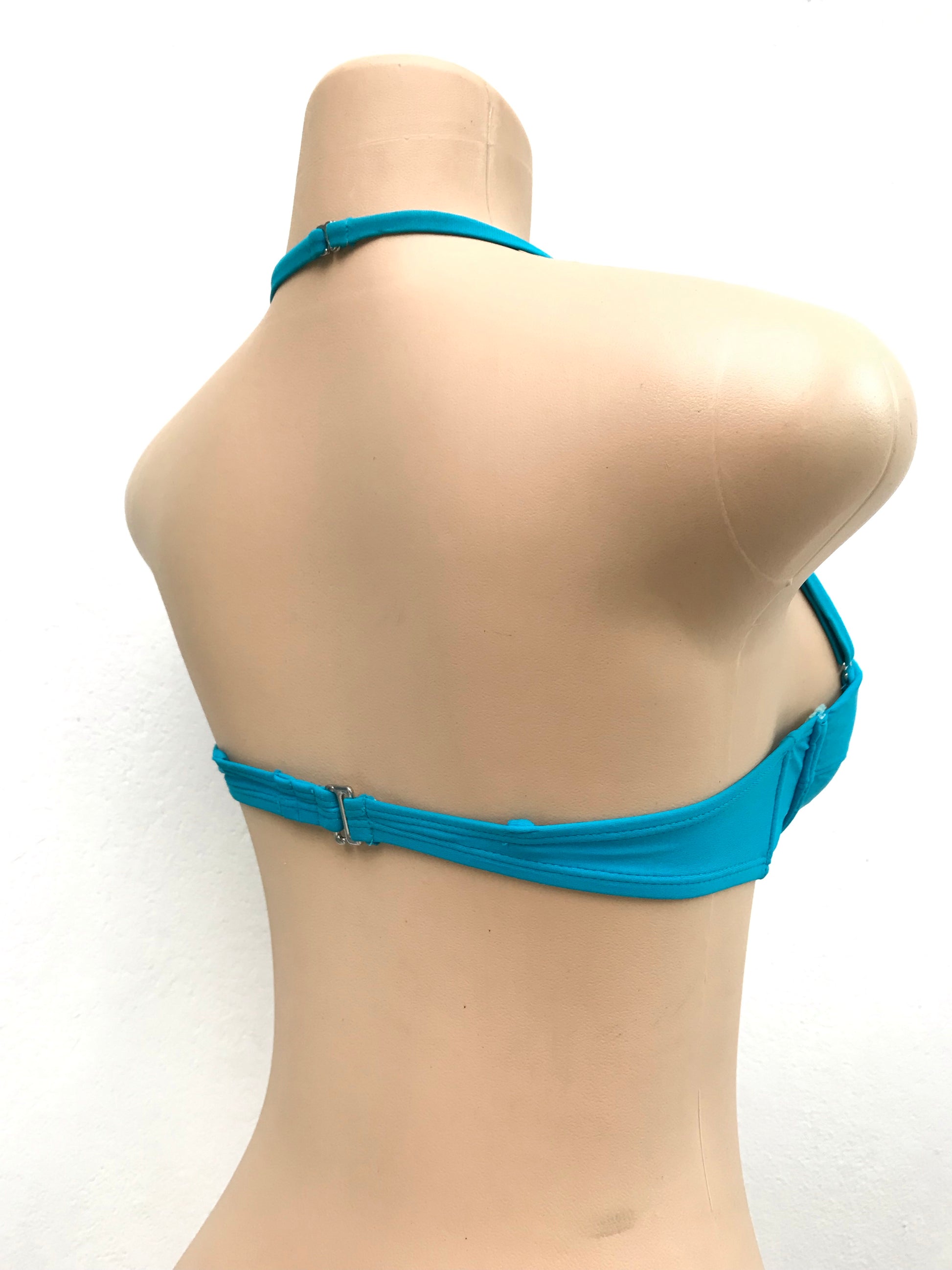 Bright Blue Bra Style Bikini Top