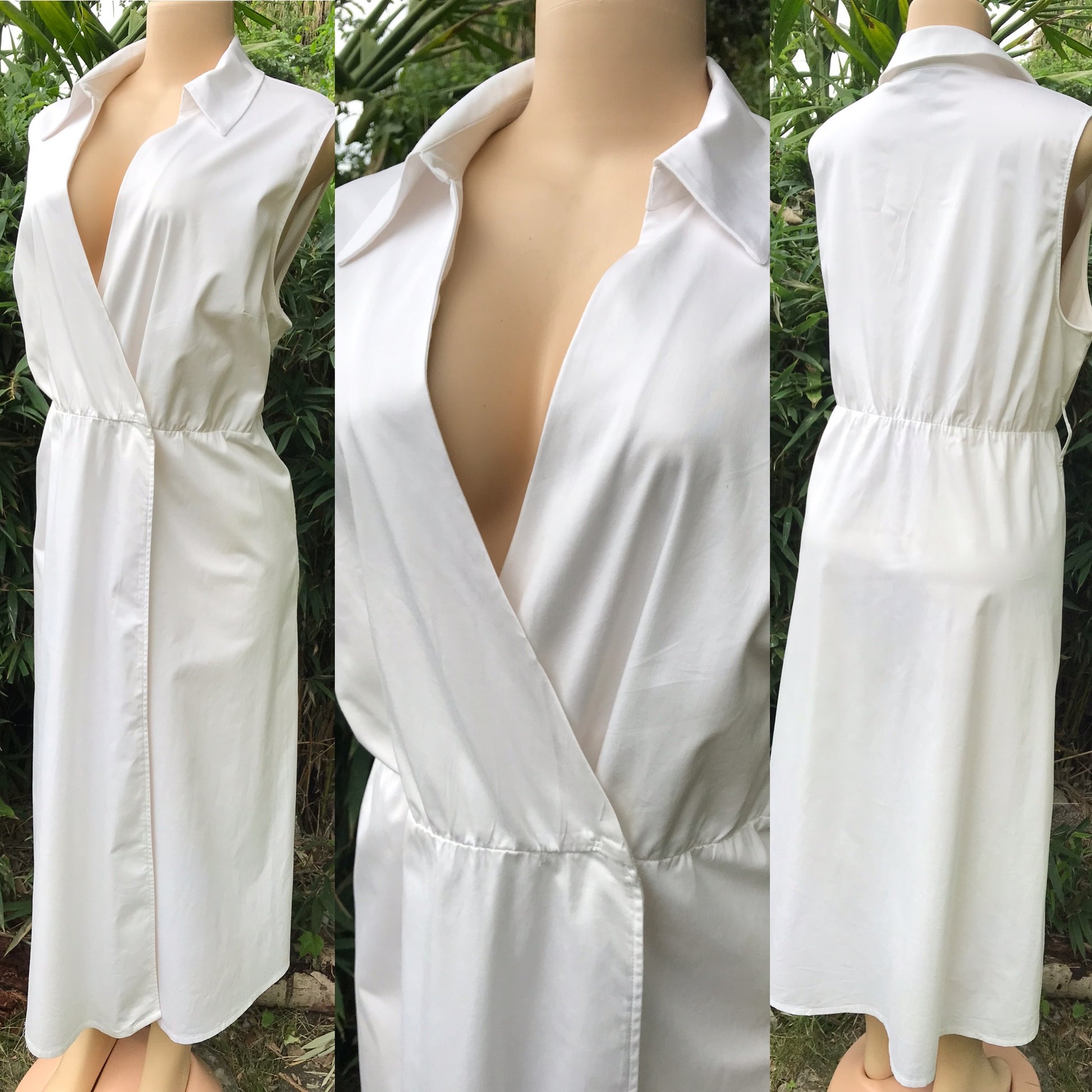 White Maxi Wrap Dress PLUS