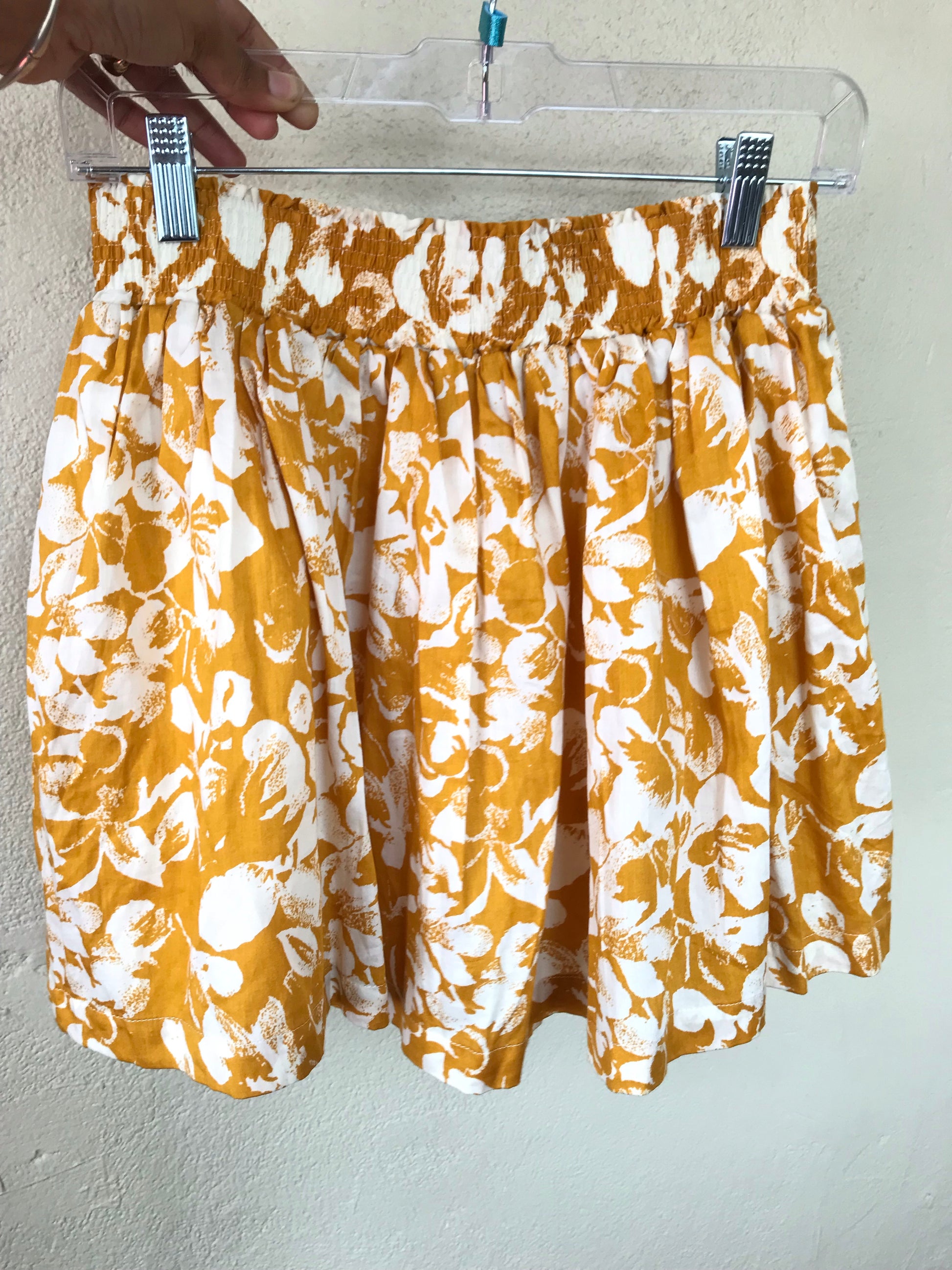 Forever 21 Mustard Flare Skirt