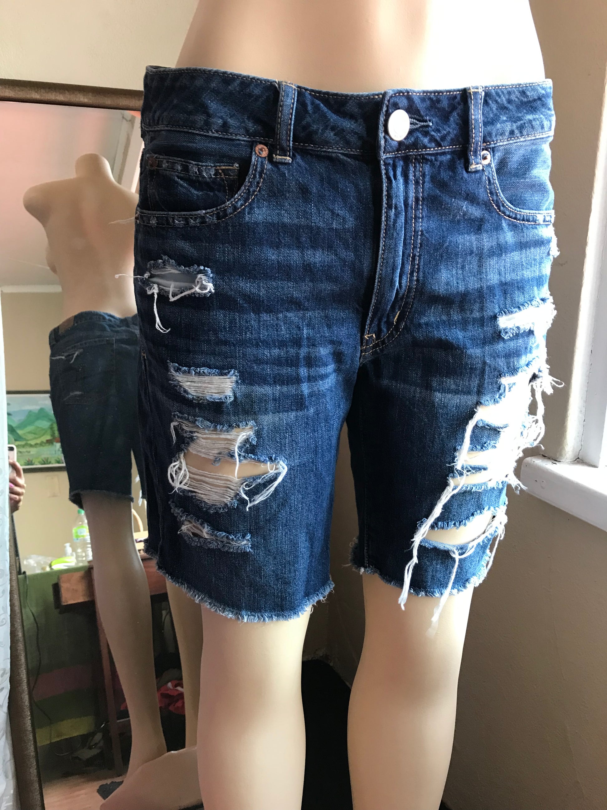 American Eagle Distressed Cutoff Jean Shorts - M/L
