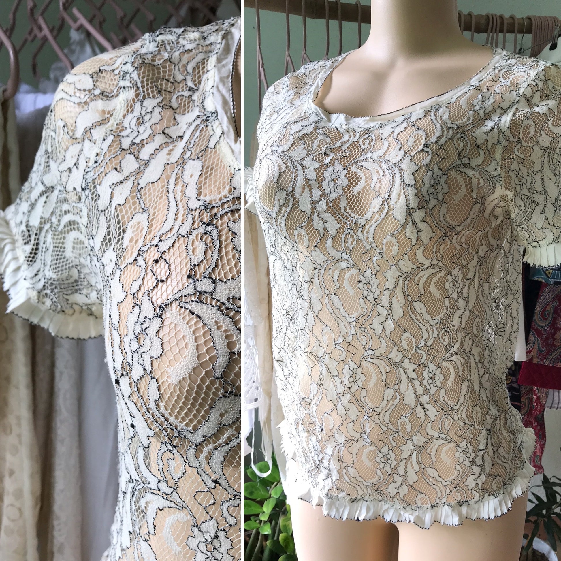 Loft Ann Taylor Lace Blouse Night / Day