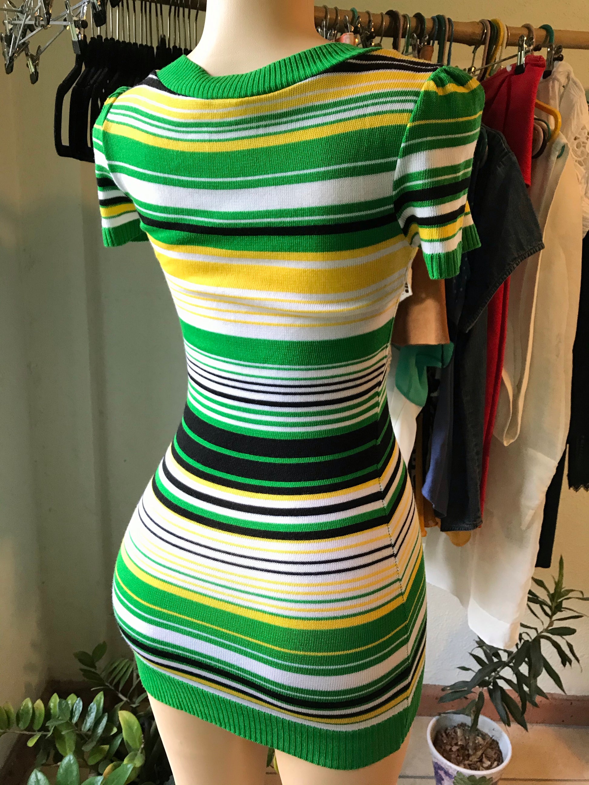 Jamaica Stripe Knit Bodycon Dress Thrift Nature Closet Ja Jamaica Stripe Knit Bodycon Dress Thrift Nature Closet Ja