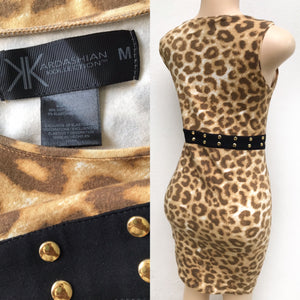 Kardashian Kollection Cheetah Print Bodycon Dress
