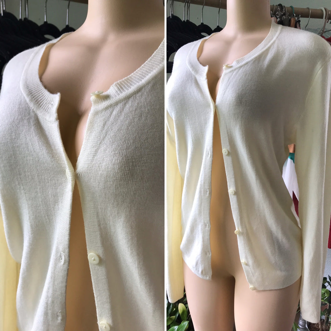 Vintage Buttercream Soft Cardigan