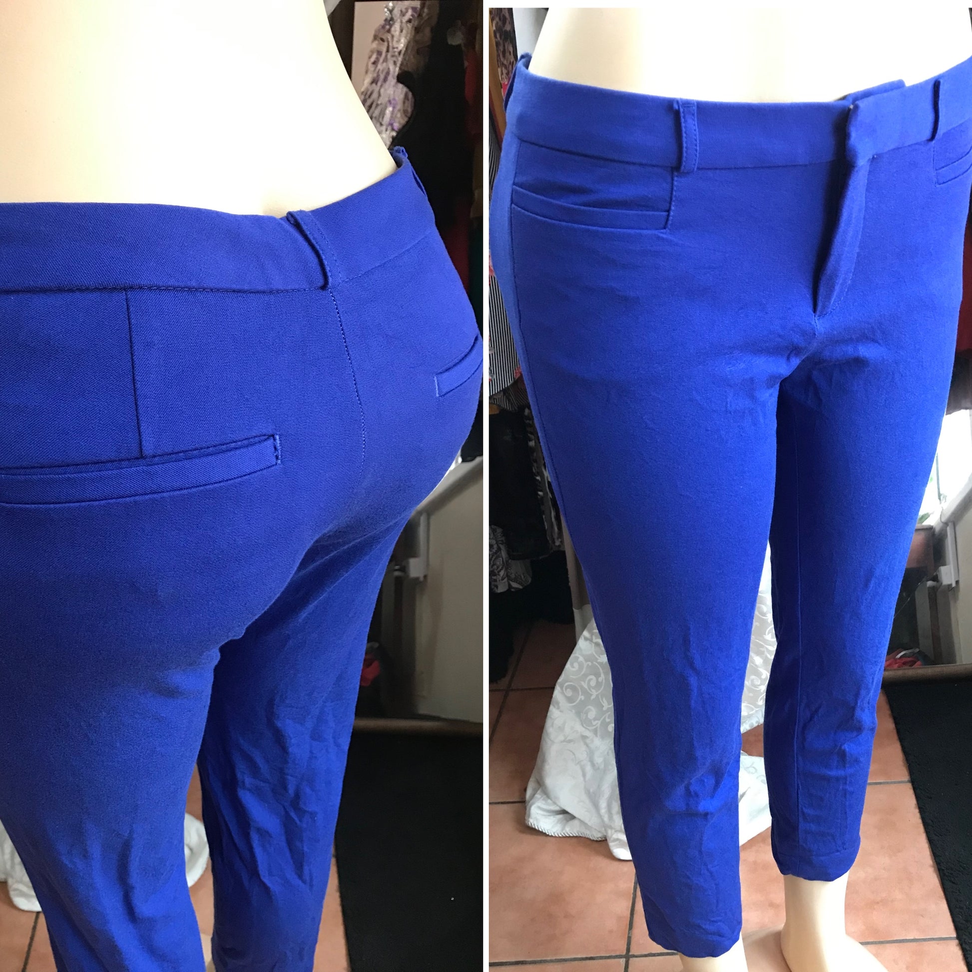 Banana Republic Cobalt Blue Professional Pants Stretchy - M