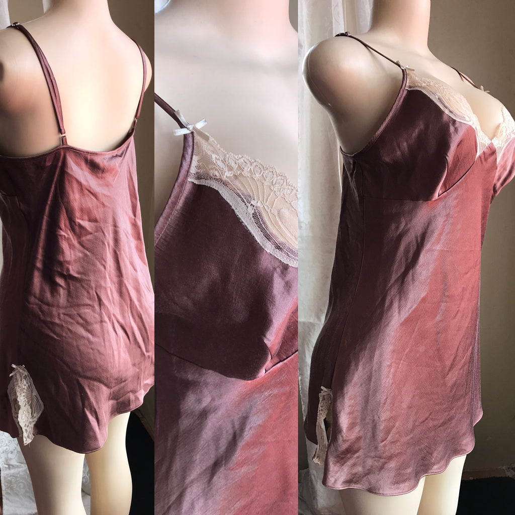 Vintage Chocolate Evening Slip Dress