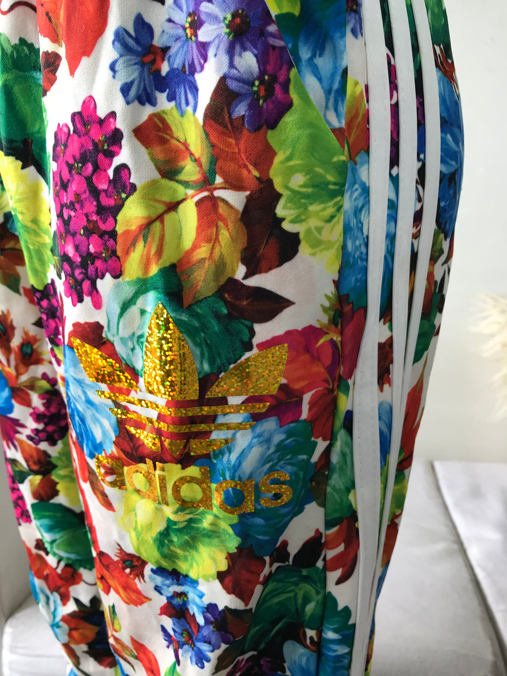Adidas Fancy Floral Jogger Pants - L