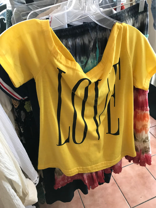 "LOVE" Cotton Blend Tee