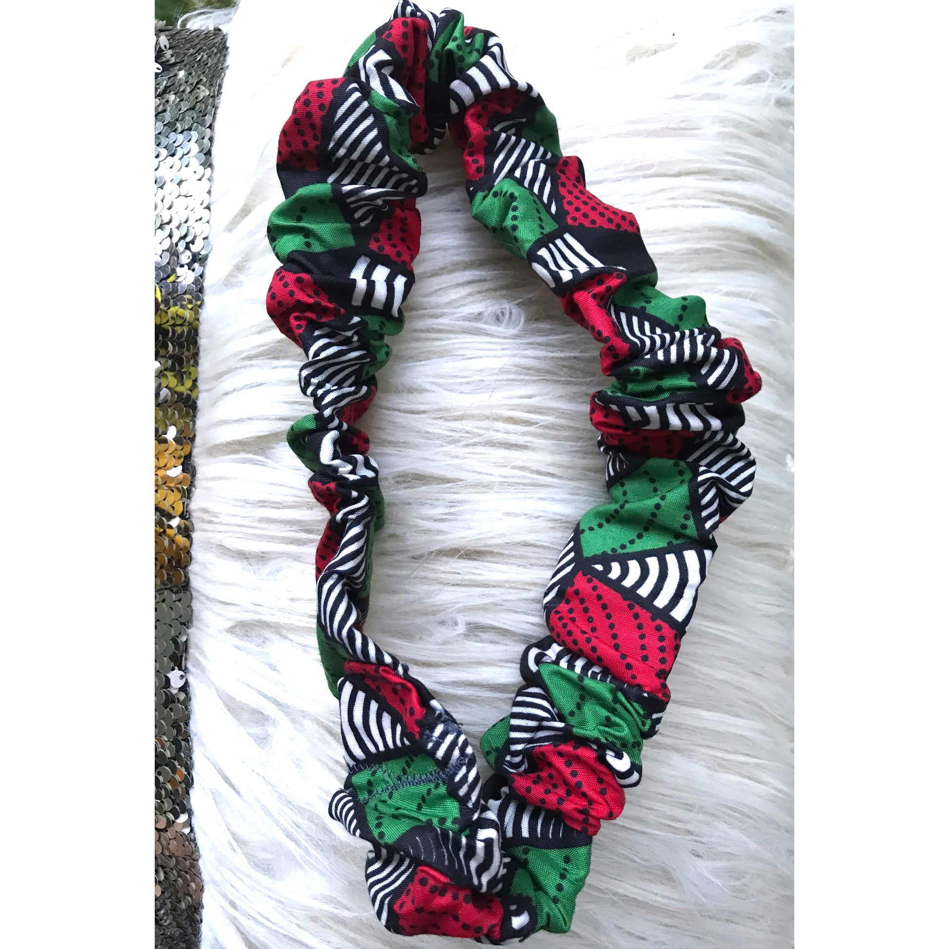 Novelty African Ankara Scrunchies & Headbands