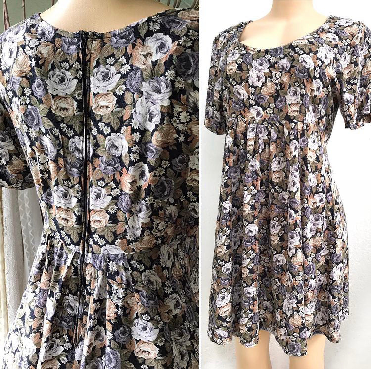 70s Garden Babydoll Dress