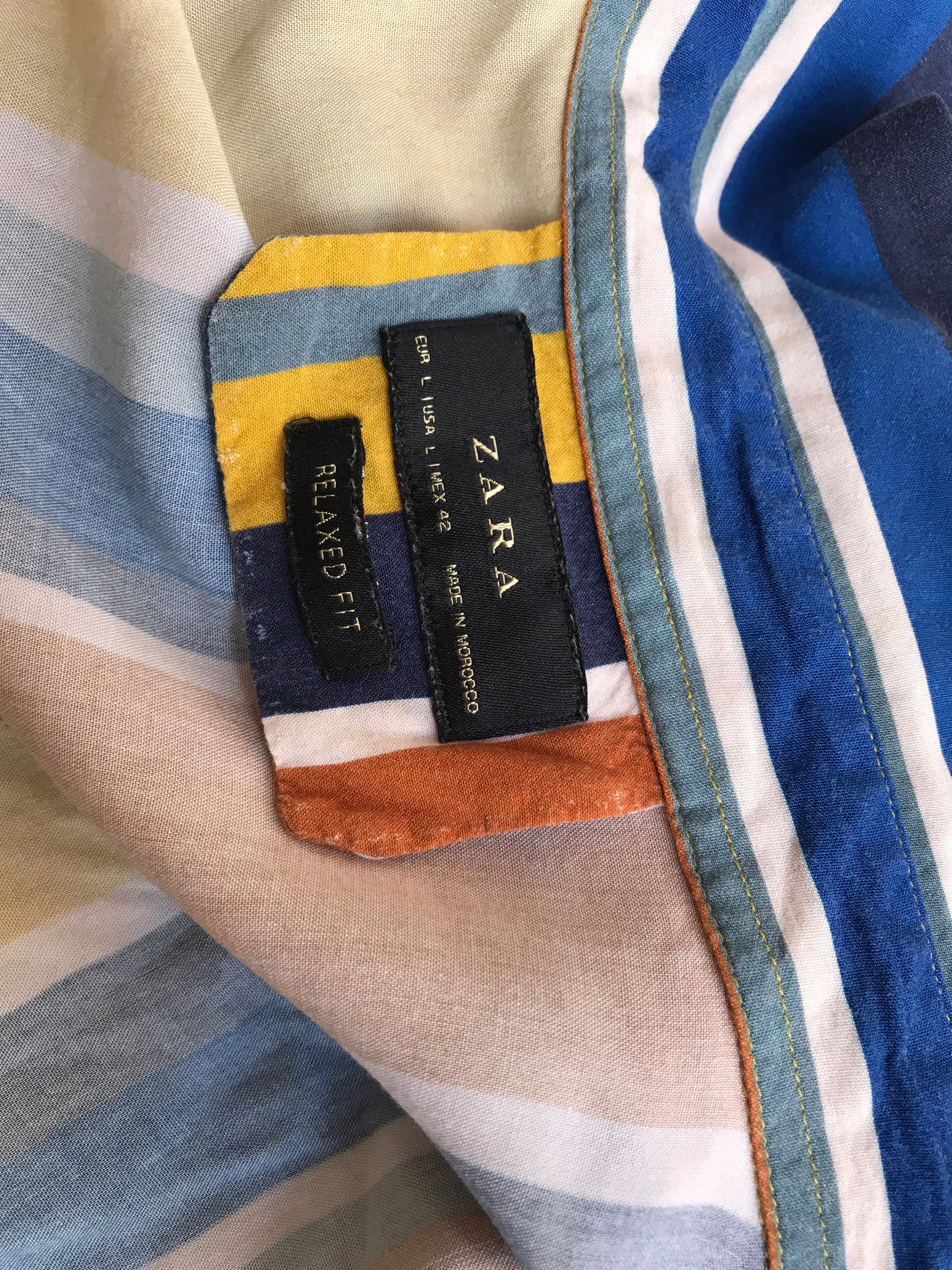 Zara Retro Stripe men's shirt
