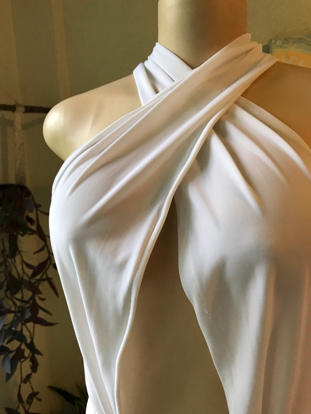 White Flexi Tie Swim Wear