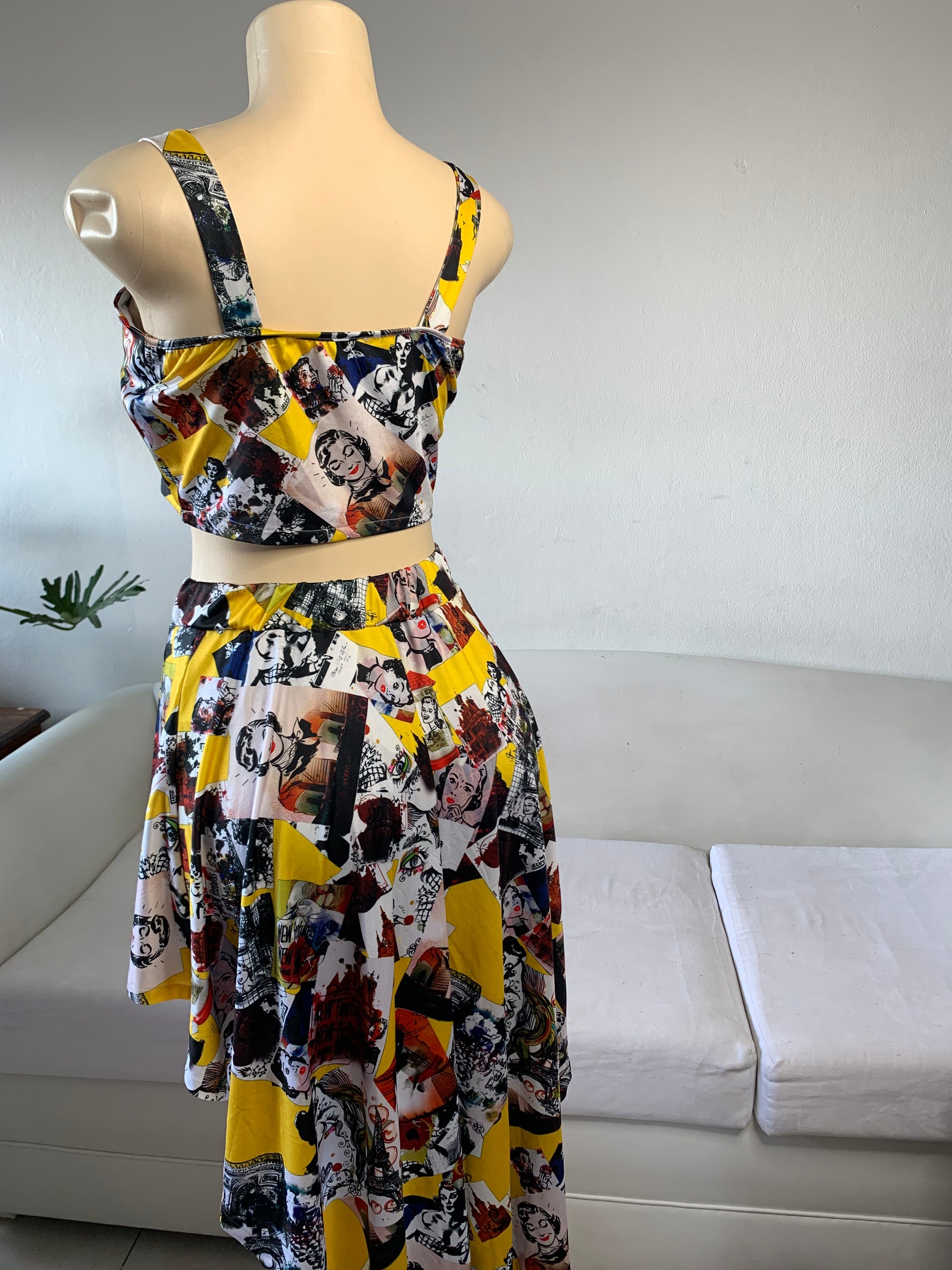 Pop Print Skort Set - M