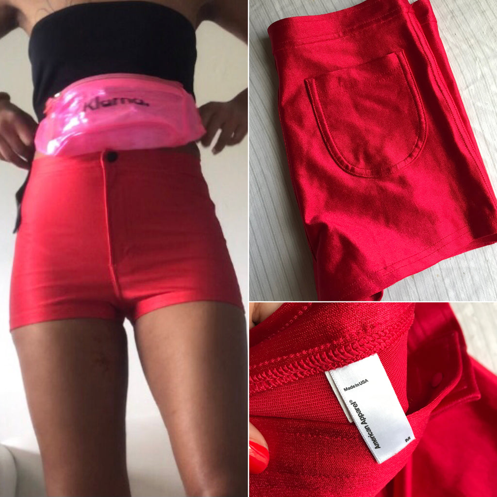 American Apparel Red Hot Pants - M (shorts)