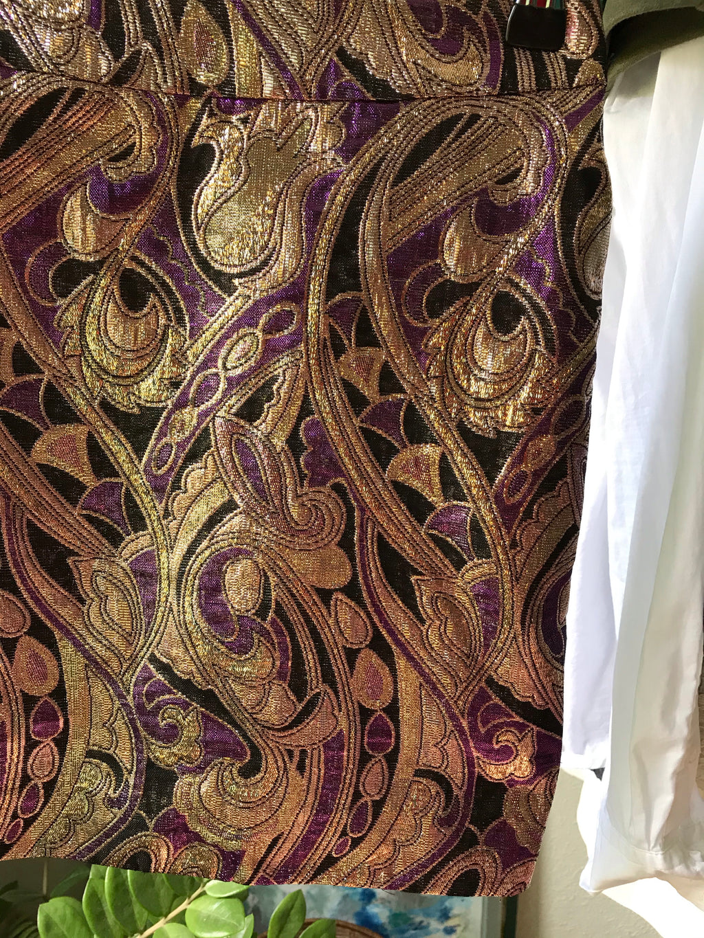 Purple Goldweave Occasion Skirt