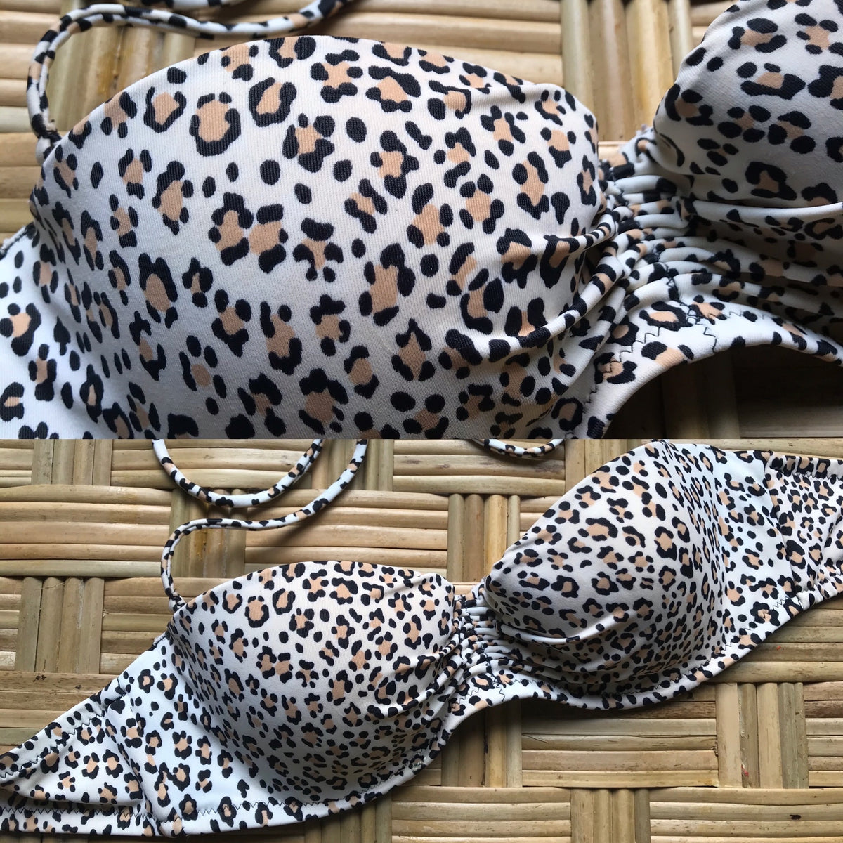 Victoria's Secret Cheetah Bikini Top Bra Style 34A