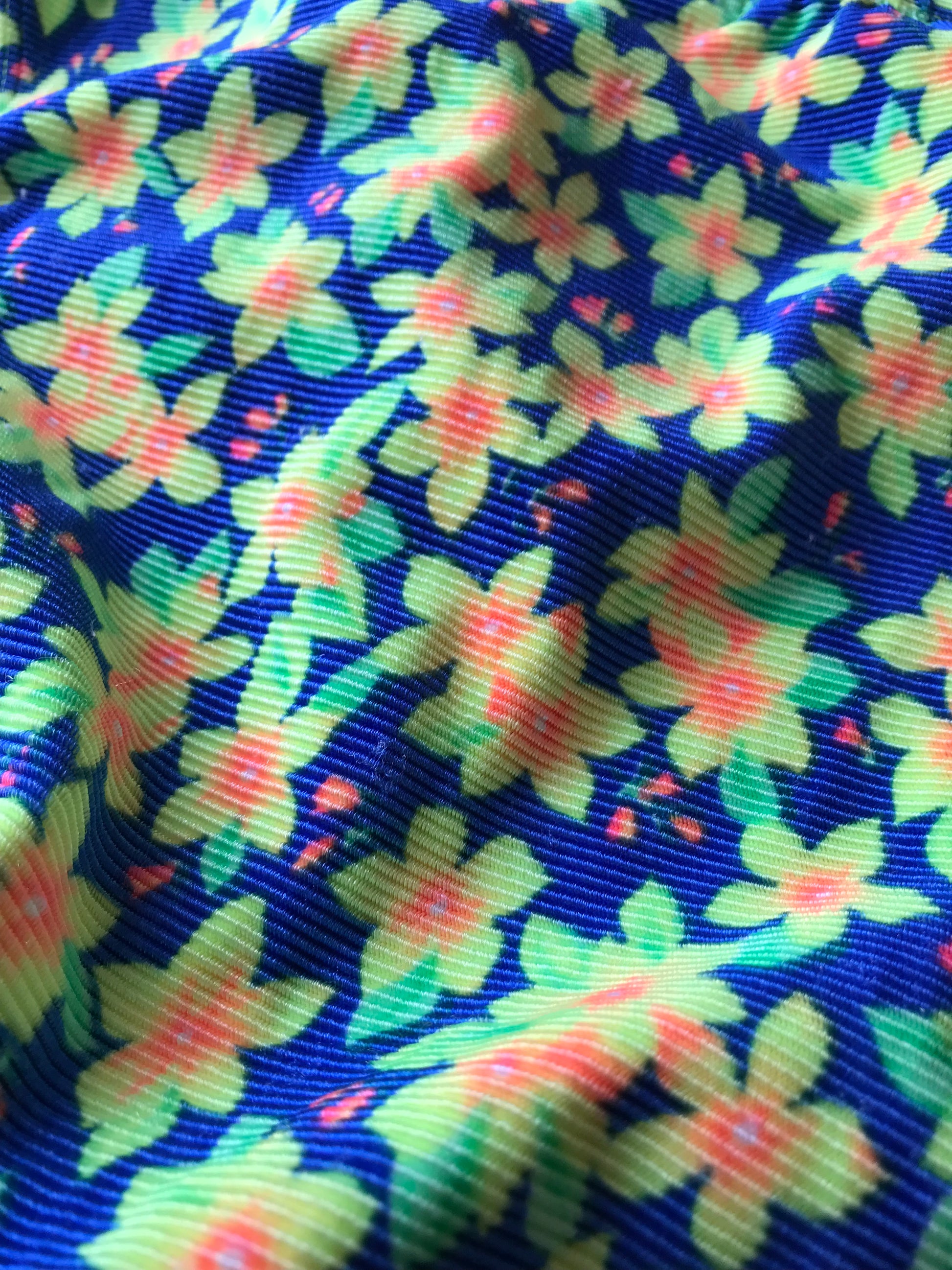Retro Brazilian Neon Floral Bikini Bottom ^^^