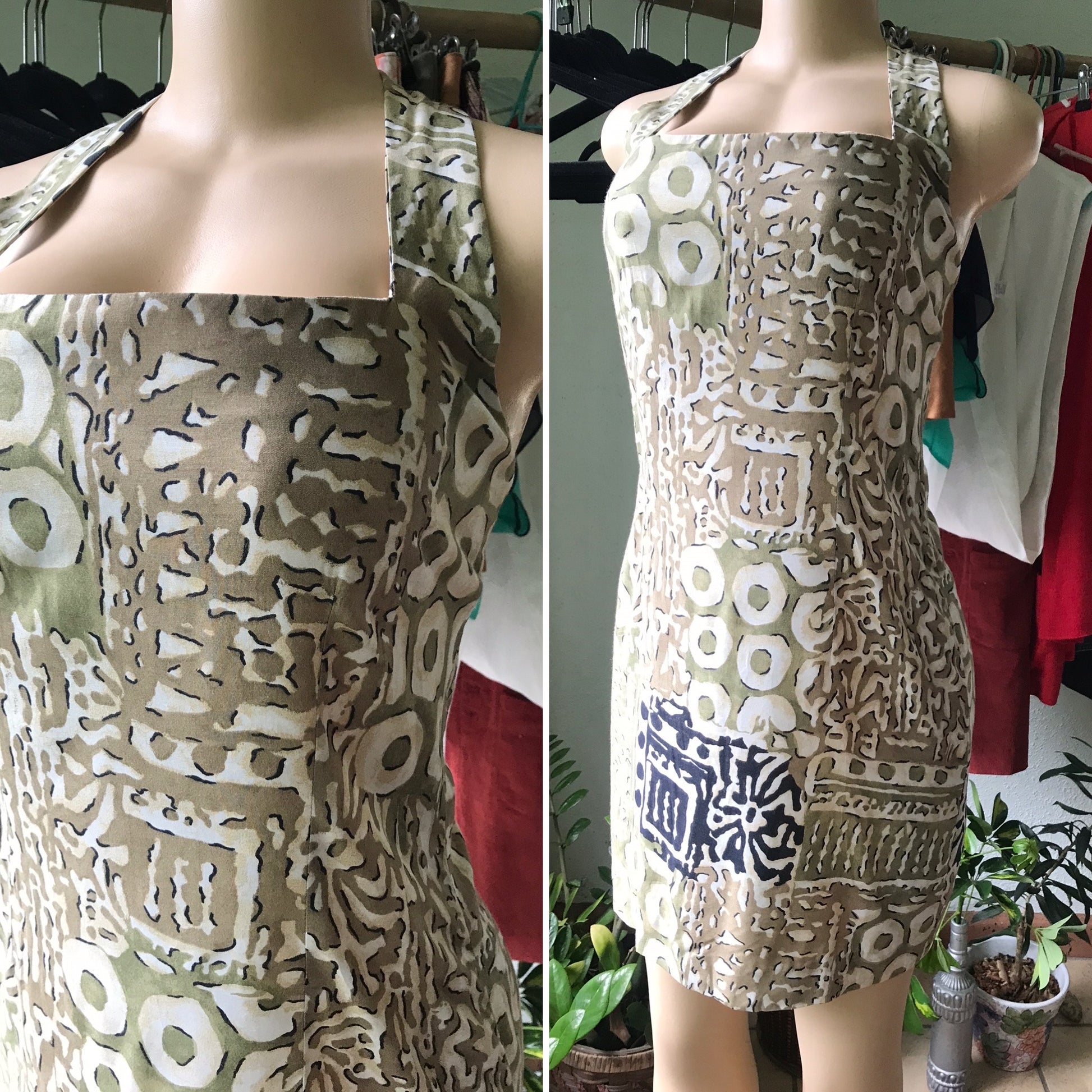 Vintage Halter Mini Sun Dress