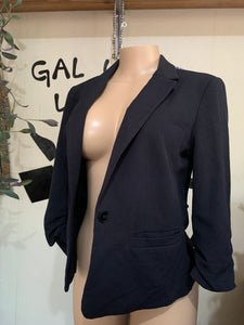 Forever21 Black Blazer w Cinched Sleeve - M