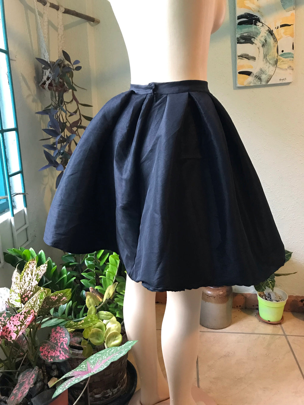 Black Balloon Occasion High Waist Skirt