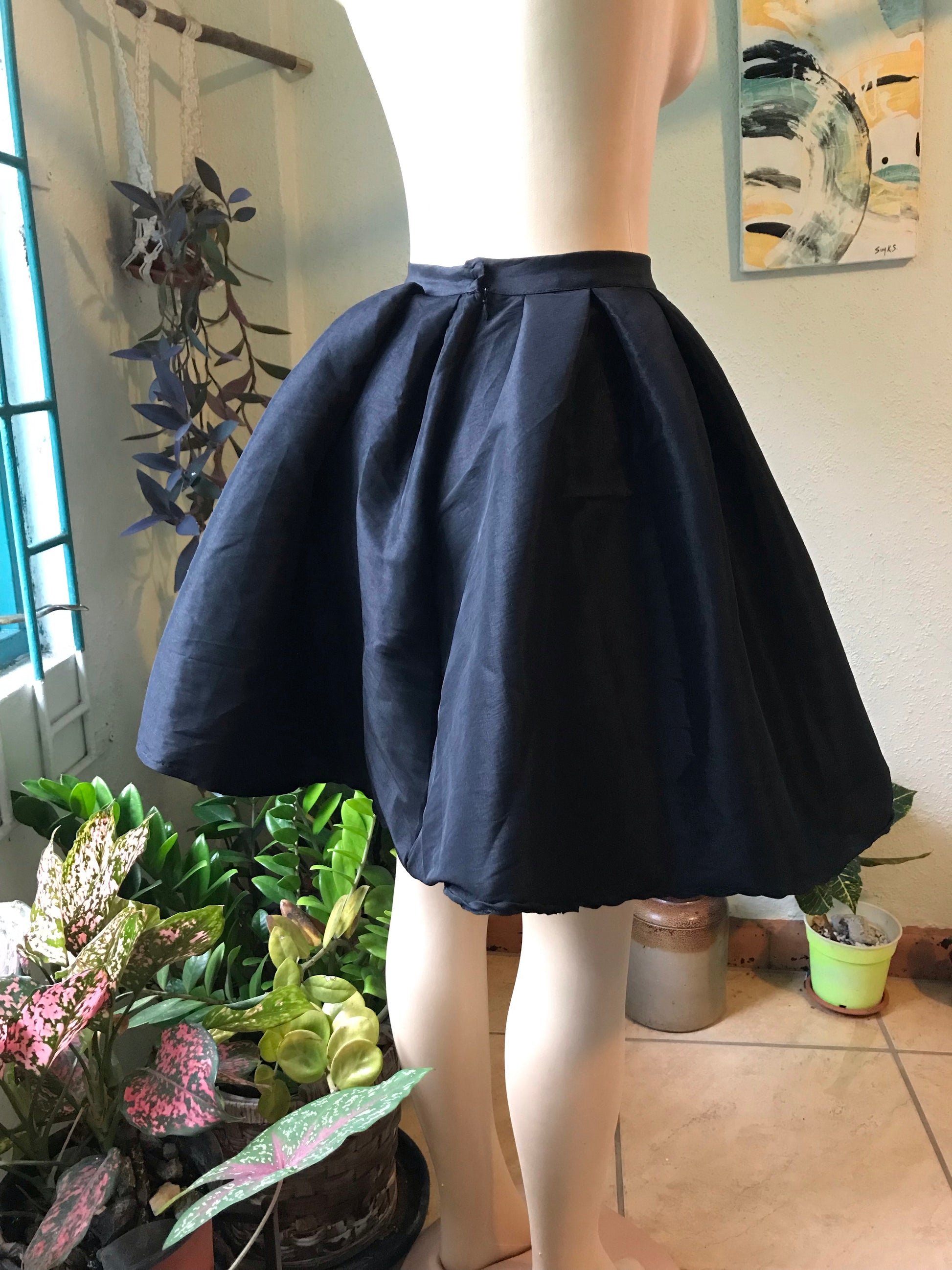 Black Balloon Occasion High Waist Skirt