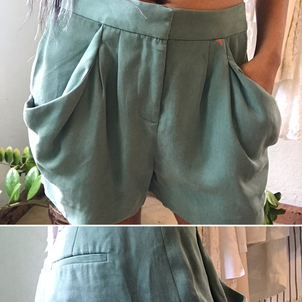 New J Crew Slinky Olive Green Shorts