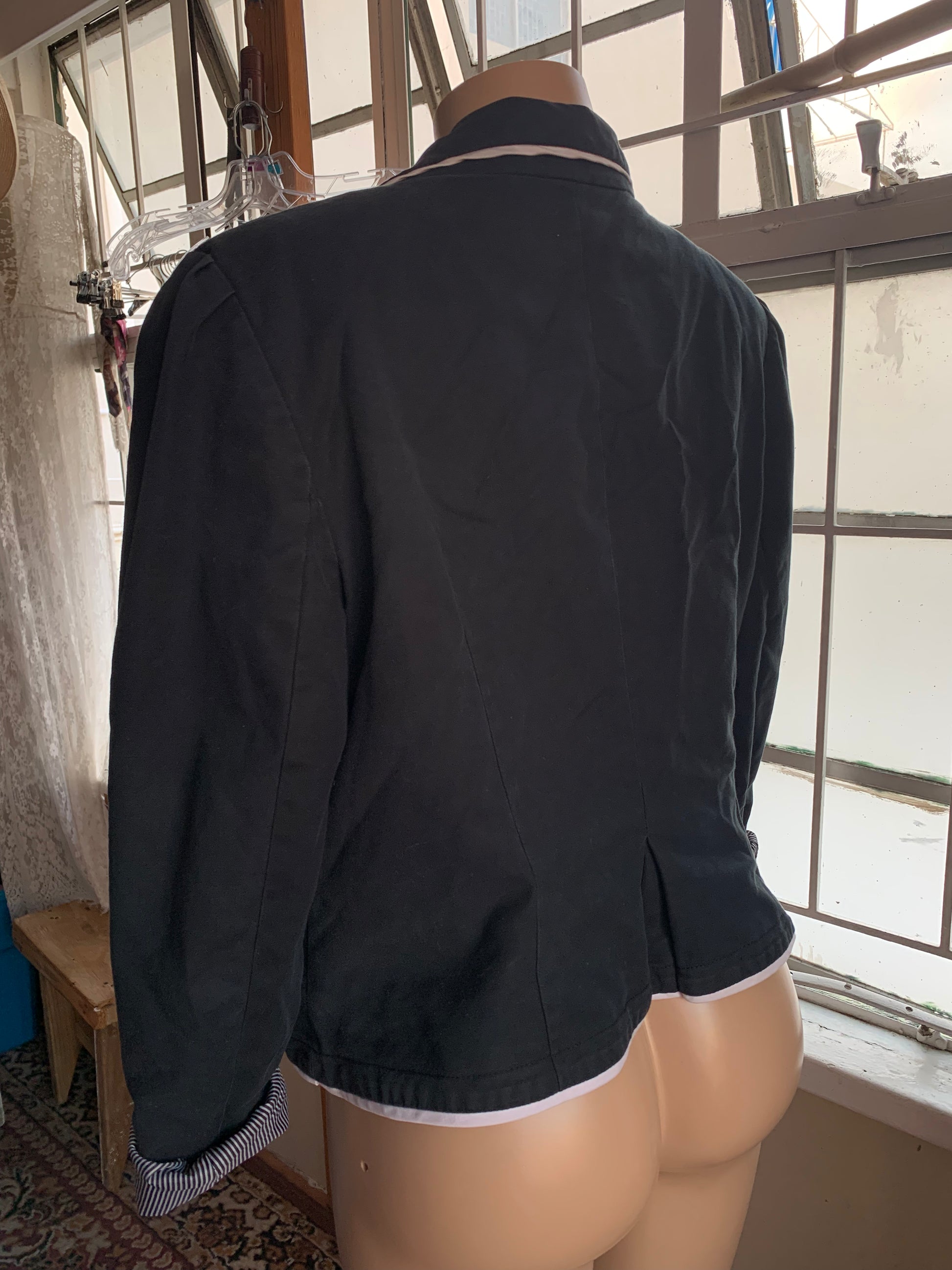 Black Blazer w Zip Pocket - /XL/