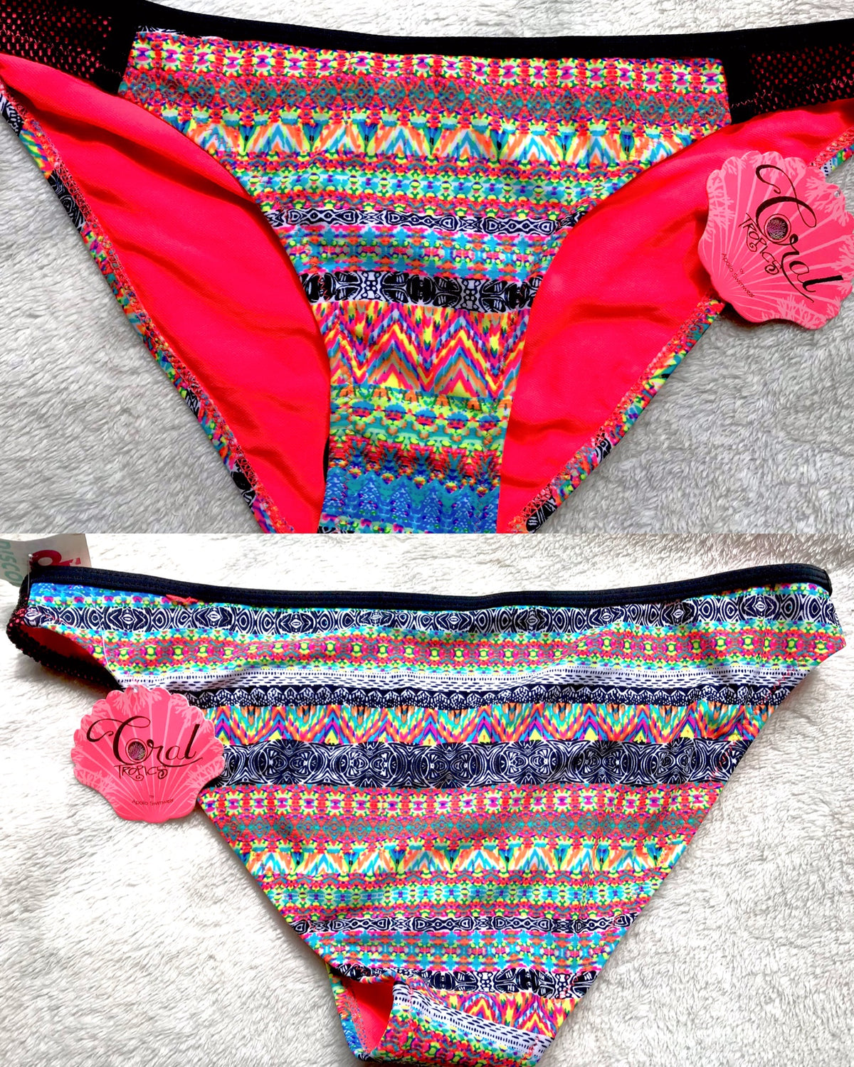 New Neon Print Swim Suit Bottom