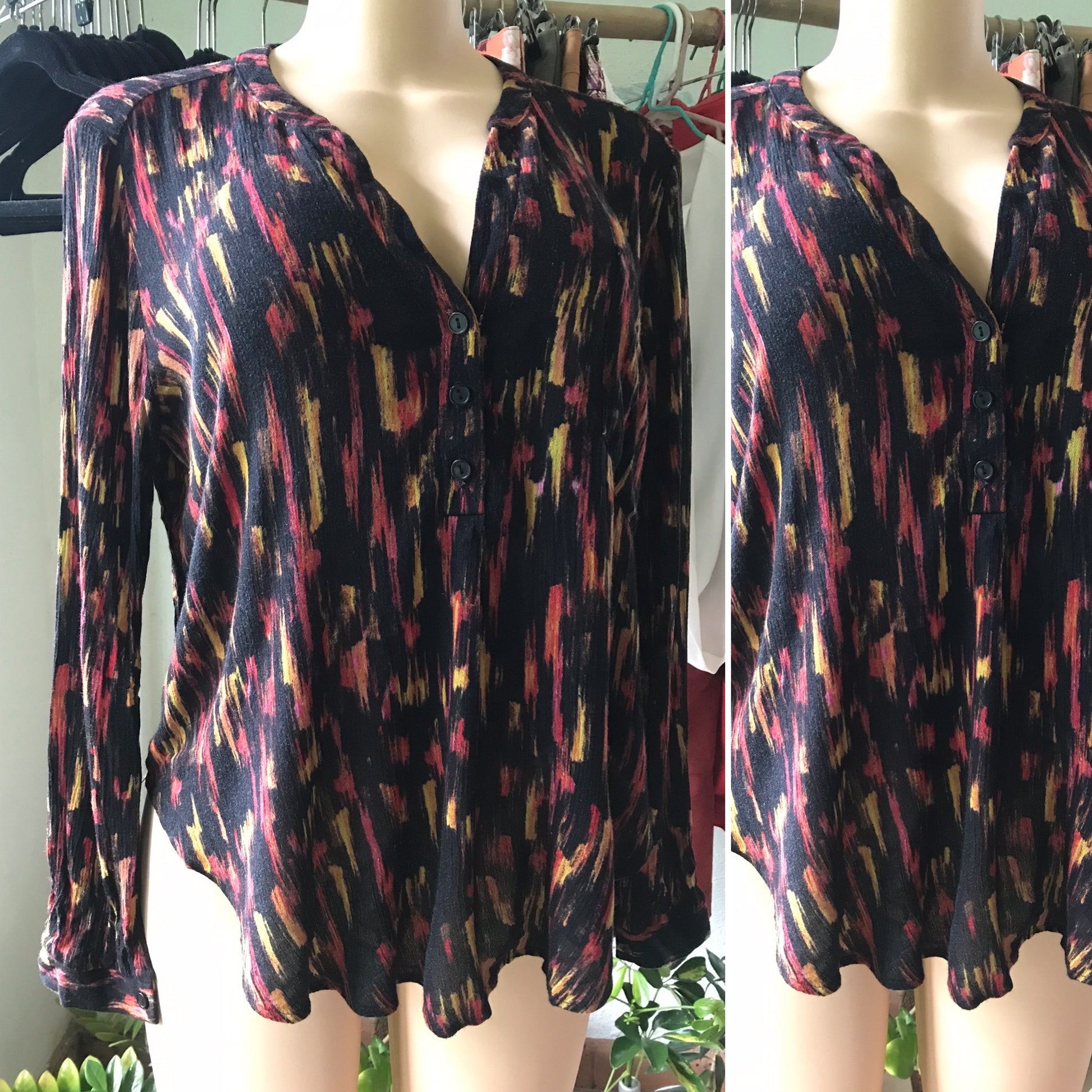 Autumn Colour Long Sleeve Blouse