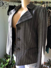 Load image into Gallery viewer, Gray Weave Vintage Blazer
