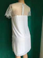 Load image into Gallery viewer, White Rose Lace Sheer Back Dress
