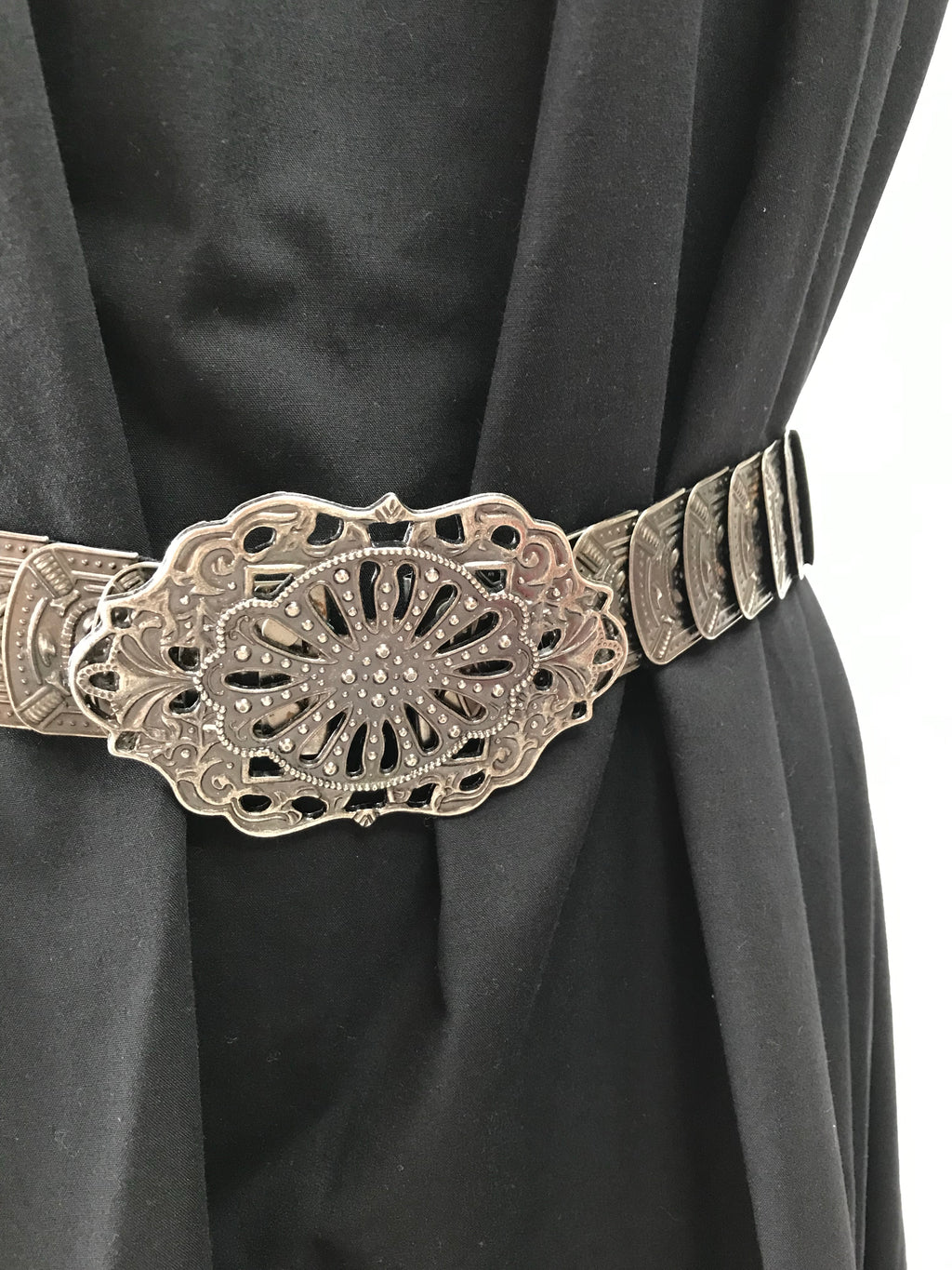 Vintage Statement Metal Belt Stretchy