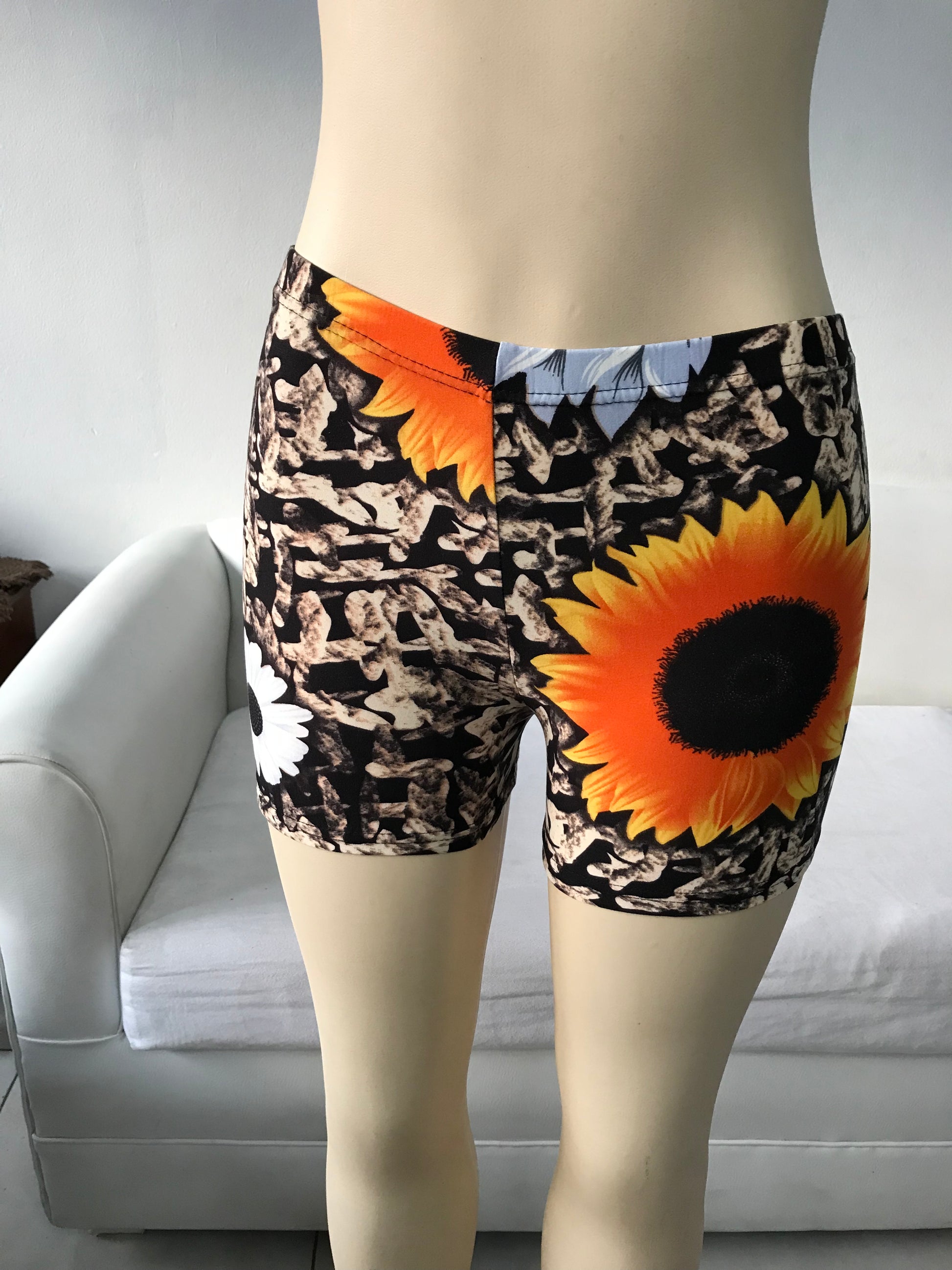 New Sunflower Cycle Shorts / Tights Short - S/M