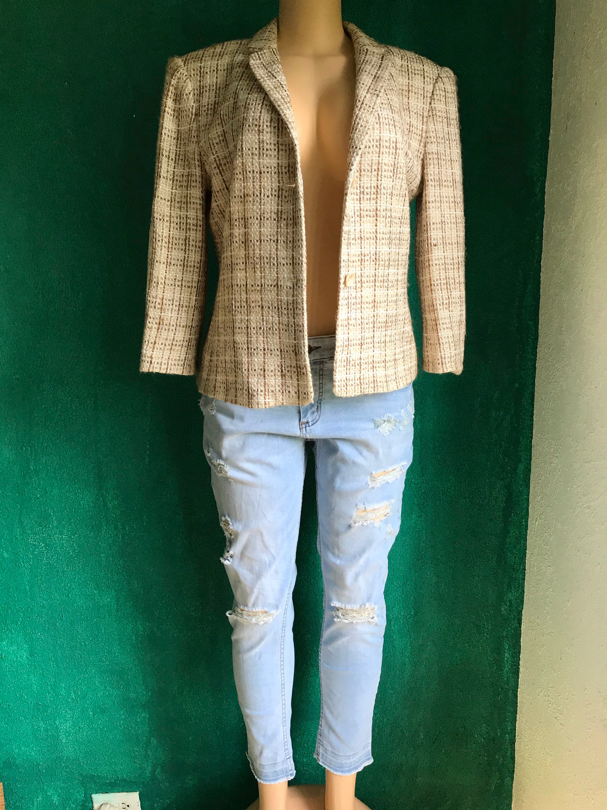 Vintage Wool Woven Blazer