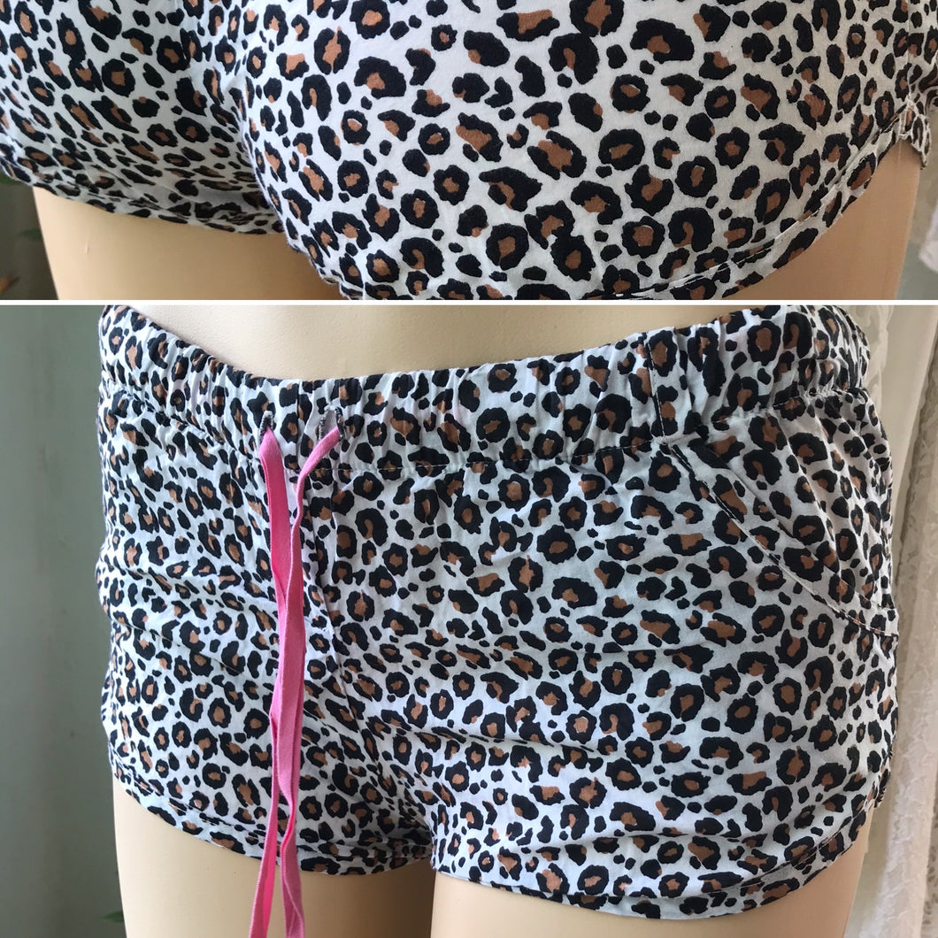 Forever 21 Cheetah Lingerie Shorts 100% Cotton
