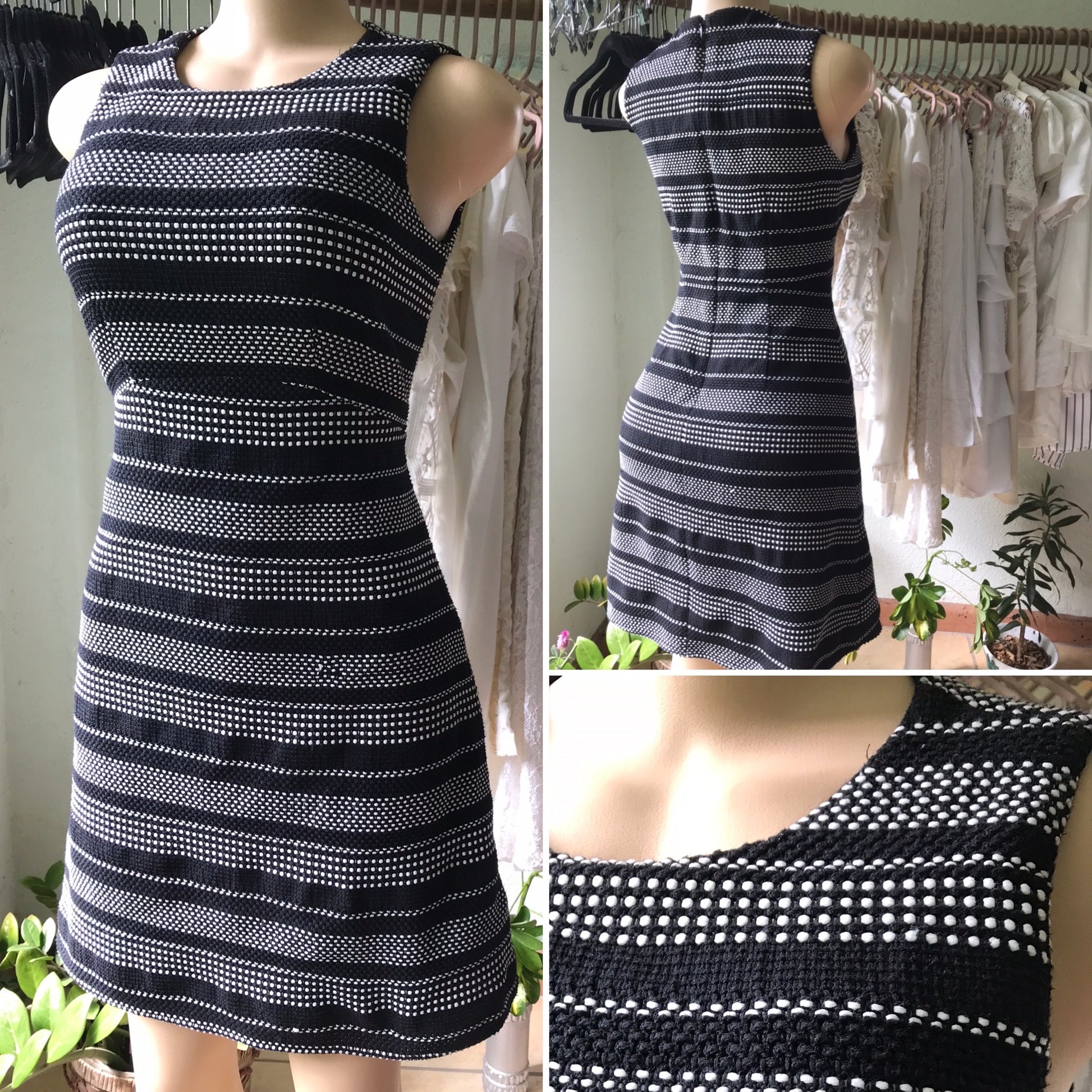 Ann Taylor B&W Woven Professional Dress