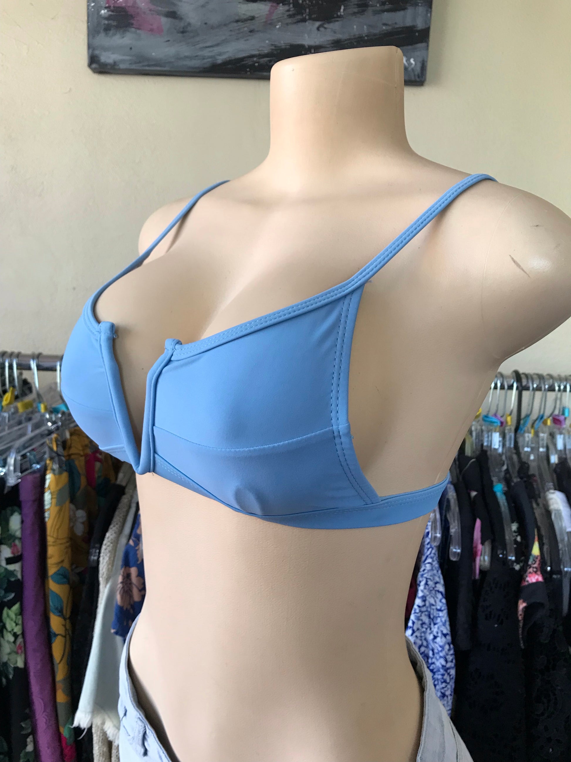 Blue Bikini Top - S