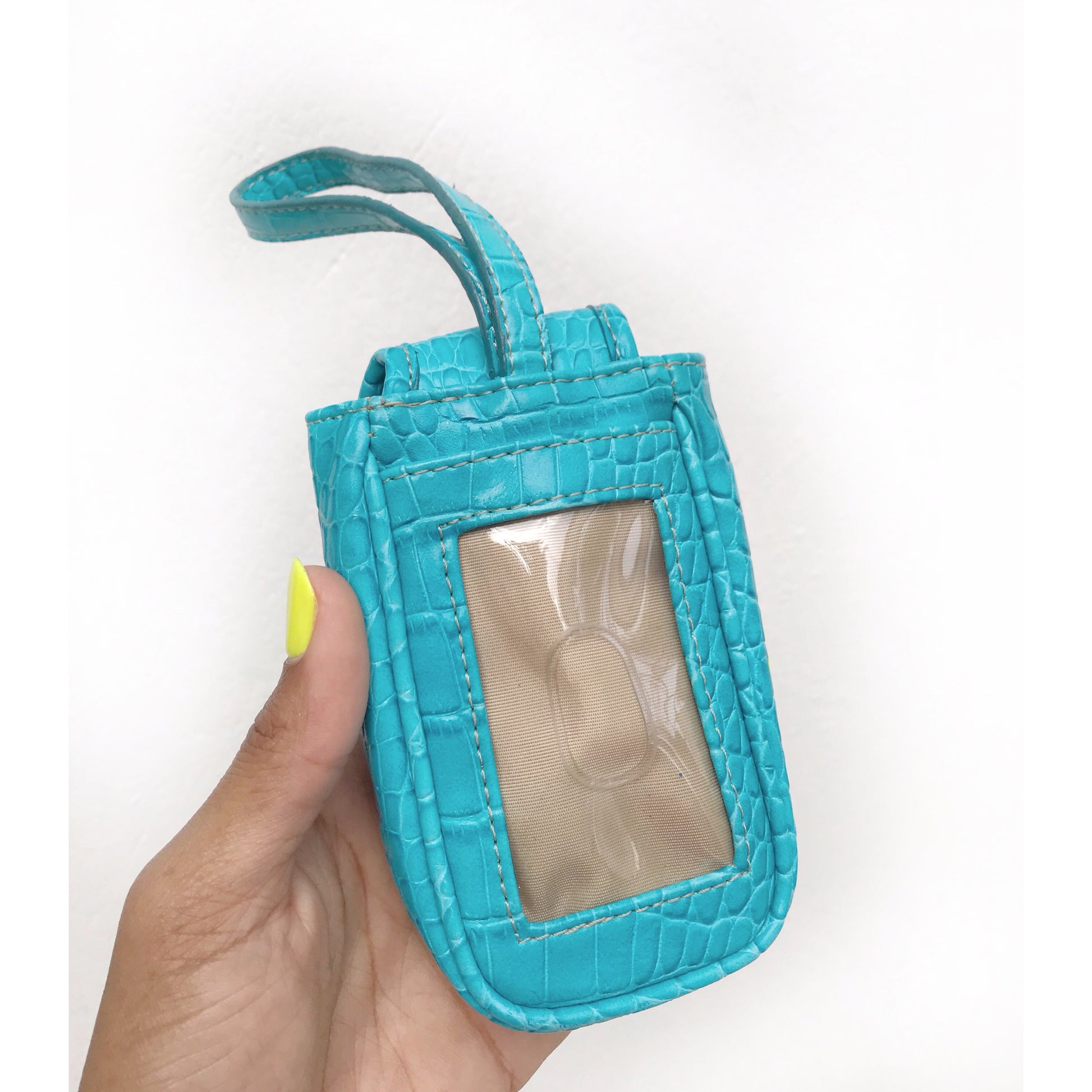 Nine West Coral Blue Wristlet