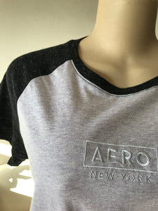 New Aeropostale Baseball Cut Grey Tee - /XL