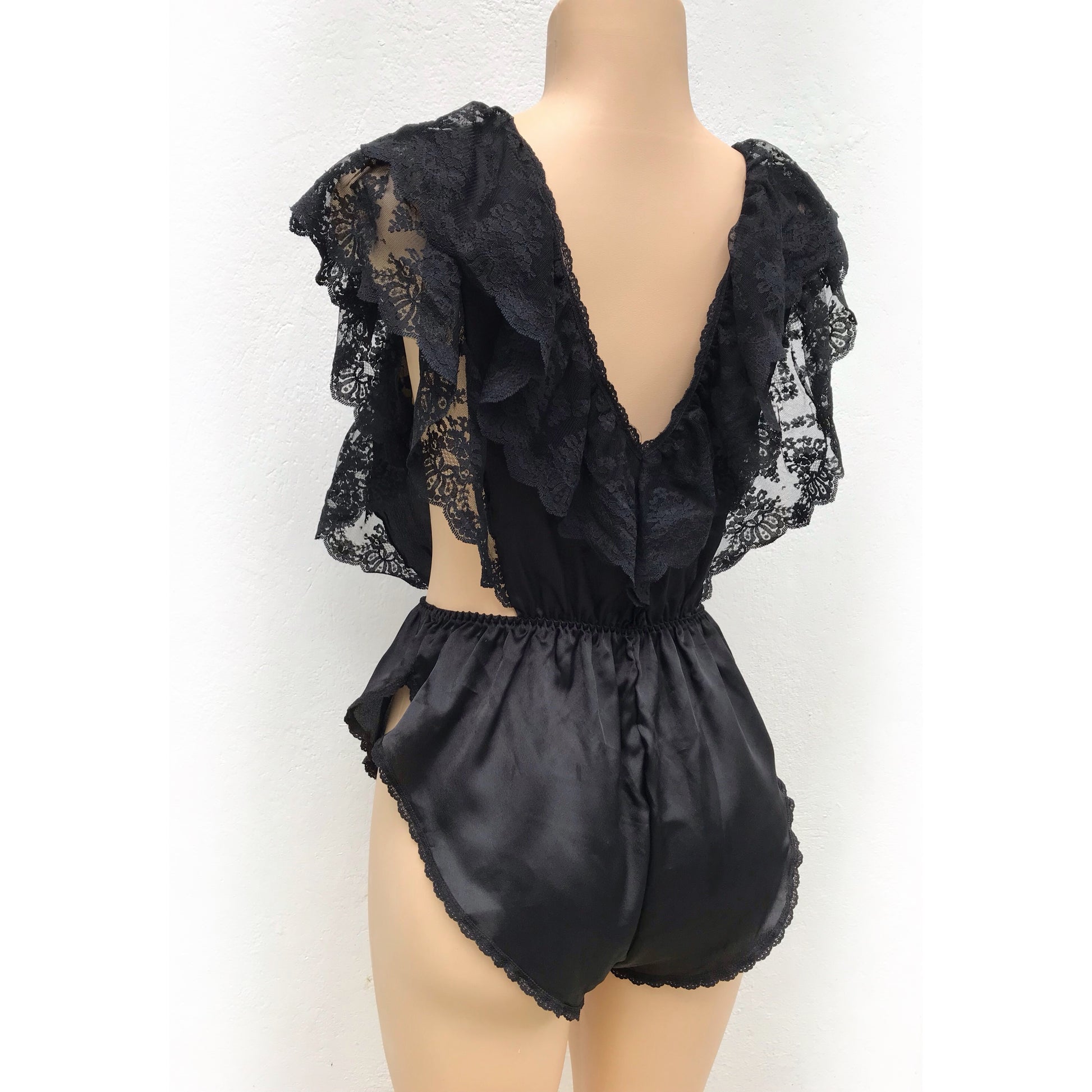 Vintage Victoria's Secret Black Silky Lingerie